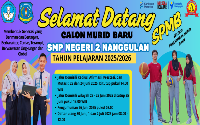 SELEKSI PENERIMAAN MURID BARU (SPMB) SMP NEGERI 2 NANGGULAN TAHUN PELAJARAN 2025/2026 TELAH DIBUKA!